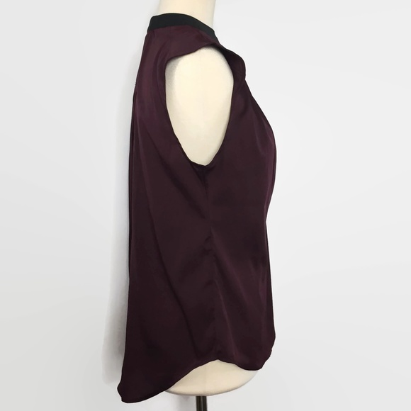 Y2K Converse One Star Burgundy Sleeveless Blouse M - Picture 5 of 8